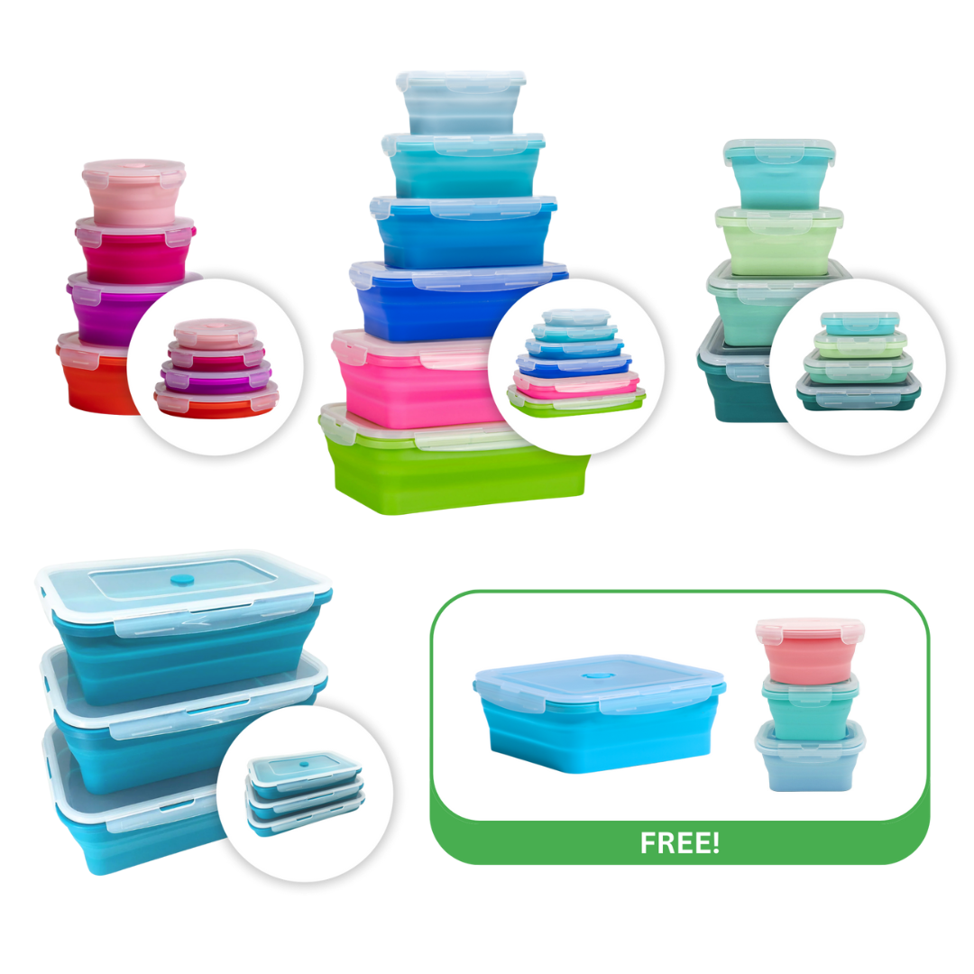 Ultimate Storage Bundle + FREE New Snack Pack + Large Square (21-pc) (Original)