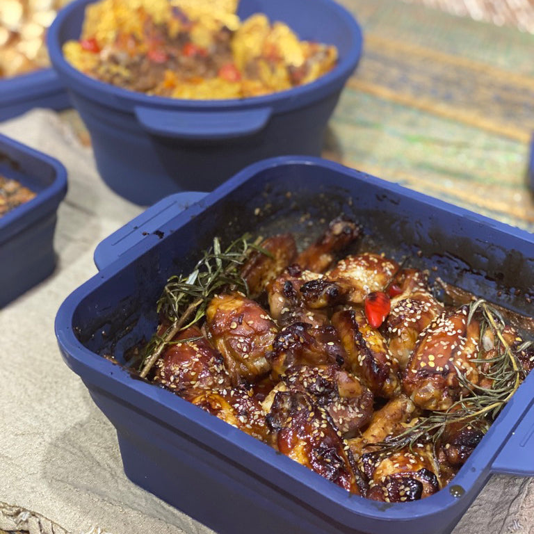 Jumbo Ovenware Set 6L & 7L (2-pc) with FREE Oven Mitts