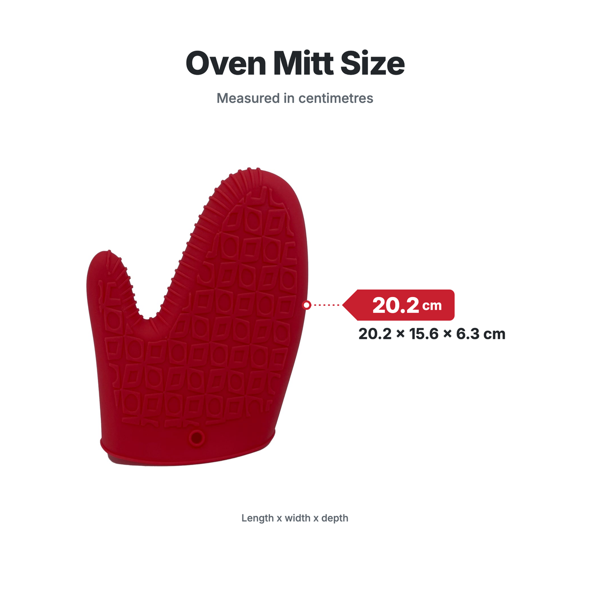 Jumbo Ovenware Set 6L, 6L & 7L – Oven Mitts sizes, open + folded