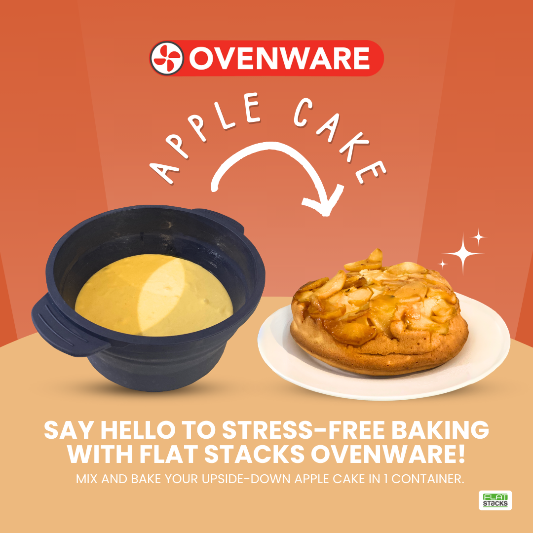 Easy Upside-Down Apple Cake🍎