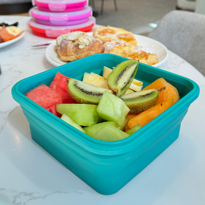 Family Meal Prep Duo (2-pc) — Large Square + Salad Bowl