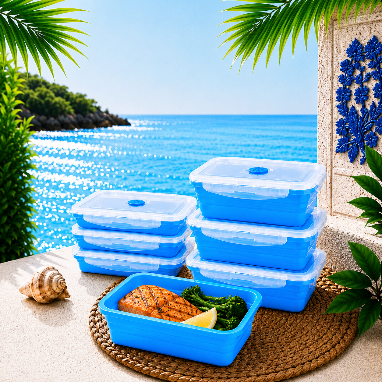 Rectangle Trio Containers Pack (3-pc) — 800 ml