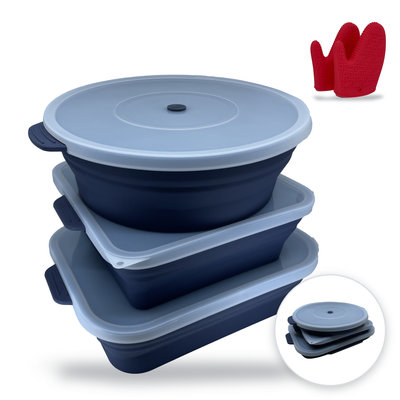 Jumbo Ovenware Set 6L, 6L & 7L (3-pc) with Oven Mitts main photo