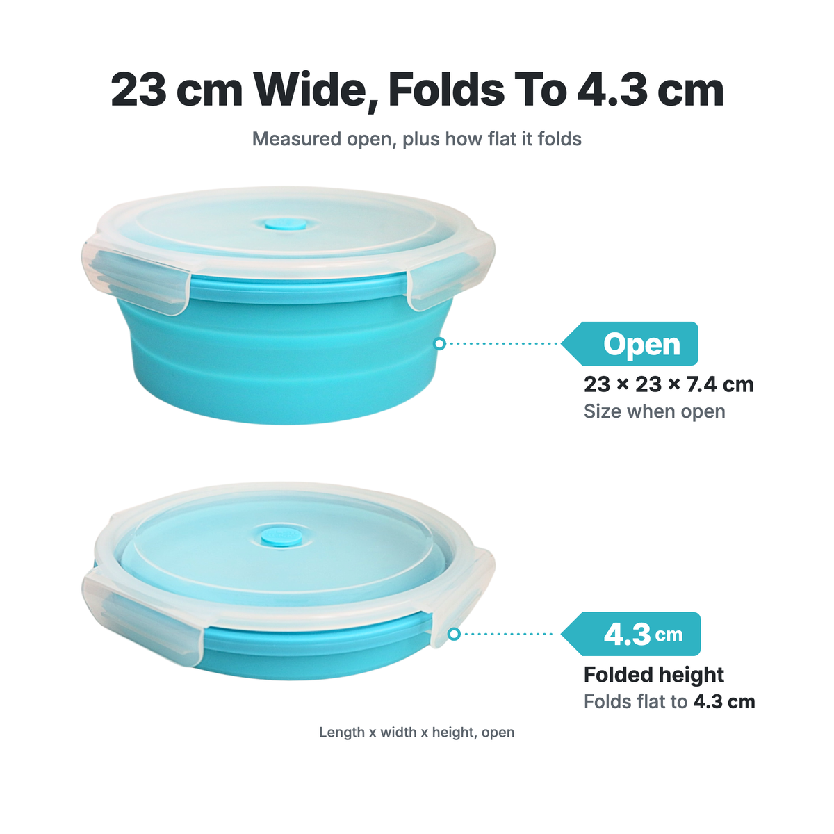 Family Meal Prep Duo – Salad Bowl sizes, open + folded