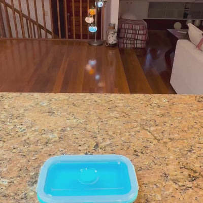 Rectangle Food Containers Sea Set (4-pc) — 350, 540, 800 & 1200 ml