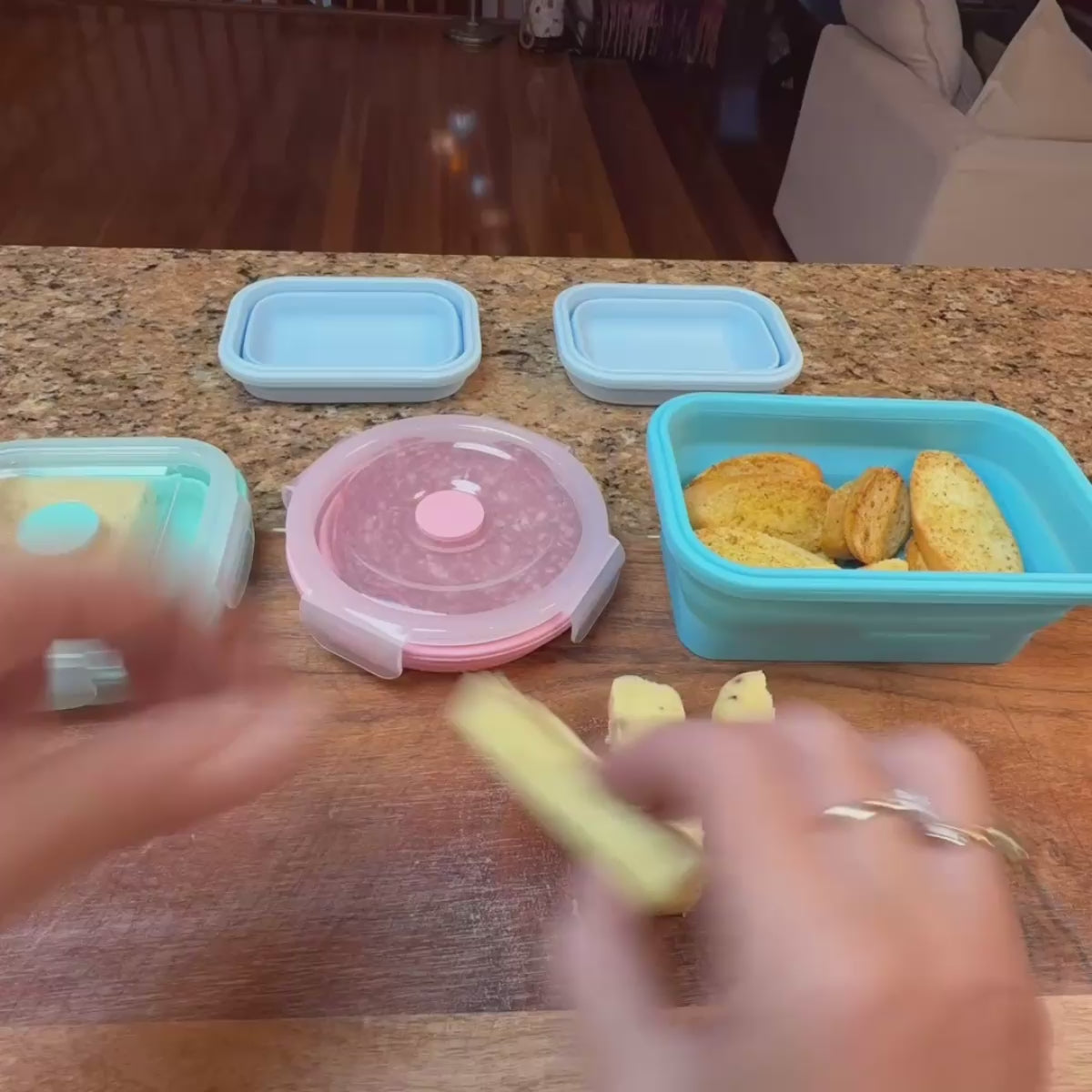 Reusable Snack Containers Set (3-pc)