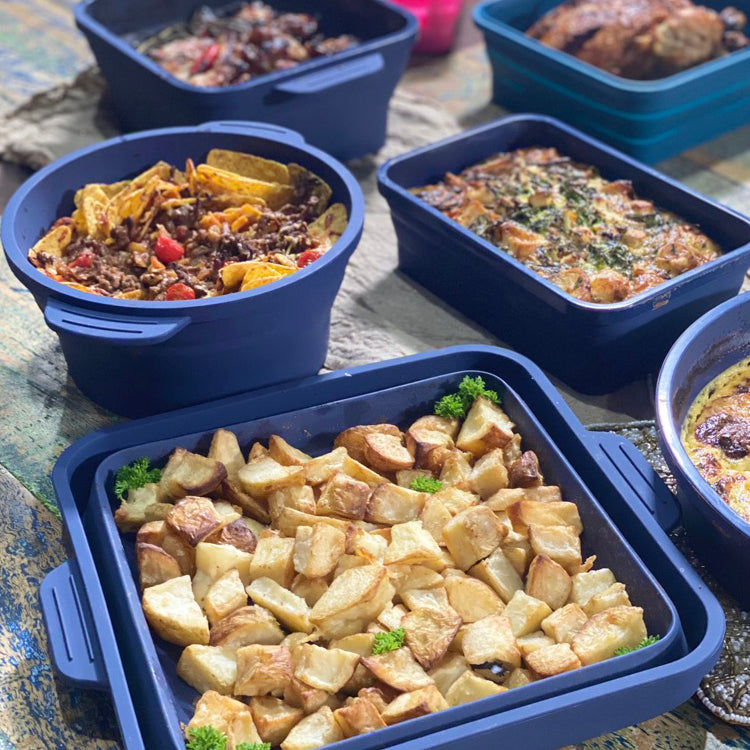 ALL SIZES Ovenware Set (8-pc) with FREE Oven Mitts